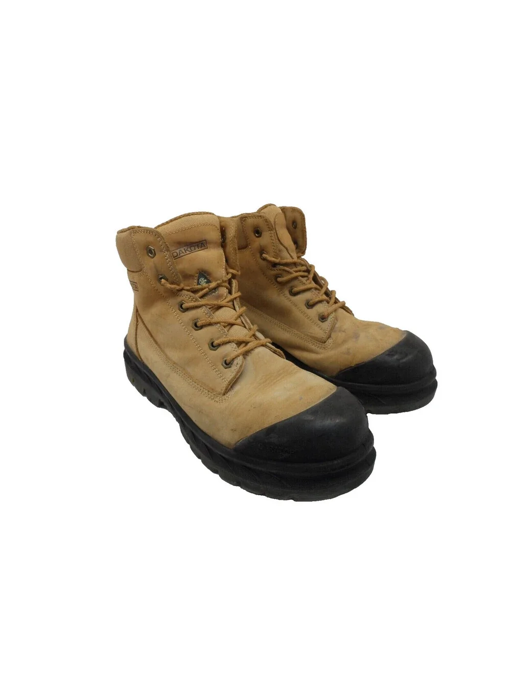Dakota Men's 6'' 6518 Steel Toe Steel Plate Safety Work Boots Brown 13M